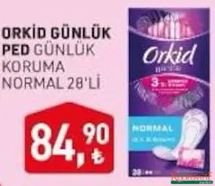 ORKİD GÜNLÜK GÜNLÜK PED 28'Lİ fiyat ve kampanya bilgisi